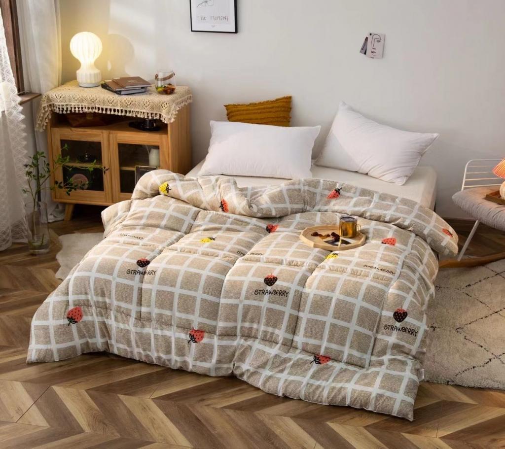 91家纺网 家纺一手货源 找家纺 畅销被业2021新款印花冬被被子被芯 甜蜜水果