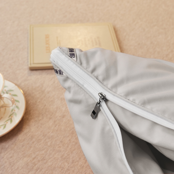 91家纺网 家纺一手货源 找家纺 慕尚 2022新款亲肤二合一大豆子母被镶钻款 大豆灰