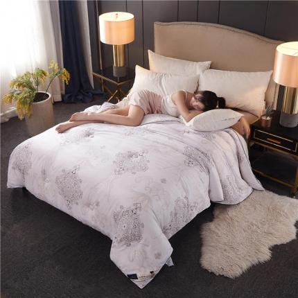 91家纺网 家纺一手货源 找家纺 易博 热卖全棉印花夏被冬被春秋被子夏凉被素白