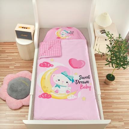 91家纺网 家纺一手货源 找家纺 沁童 2021新款儿童睡袋 月亮小熊