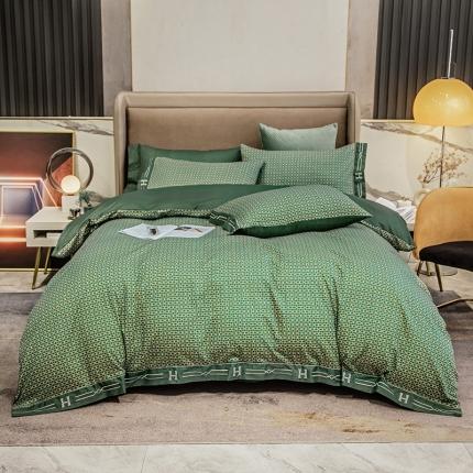 91家纺网 家纺一手货源 找家纺 帅露家纺家纺 2021新款全棉轻奢复古印加绣四件套 理奈