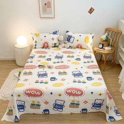 91家纺网 家纺一手货源 找家纺 （总）简宜家居2023新款纯棉全棉单床单