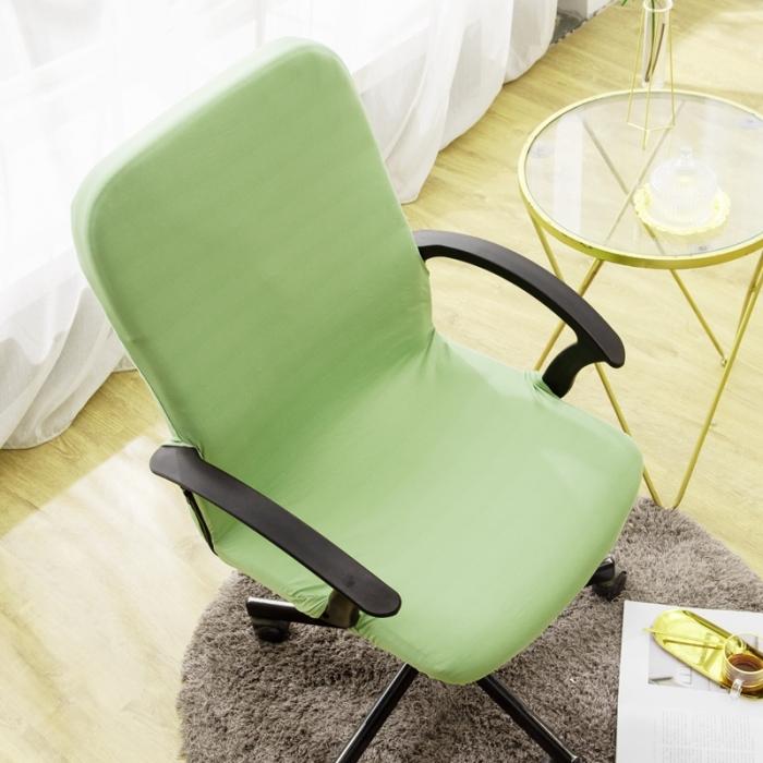 91家纺网 家纺一手货源 找家纺 弹力纯色老板椅套 薄款旋转办公椅套子 带拉链扶手椅子套