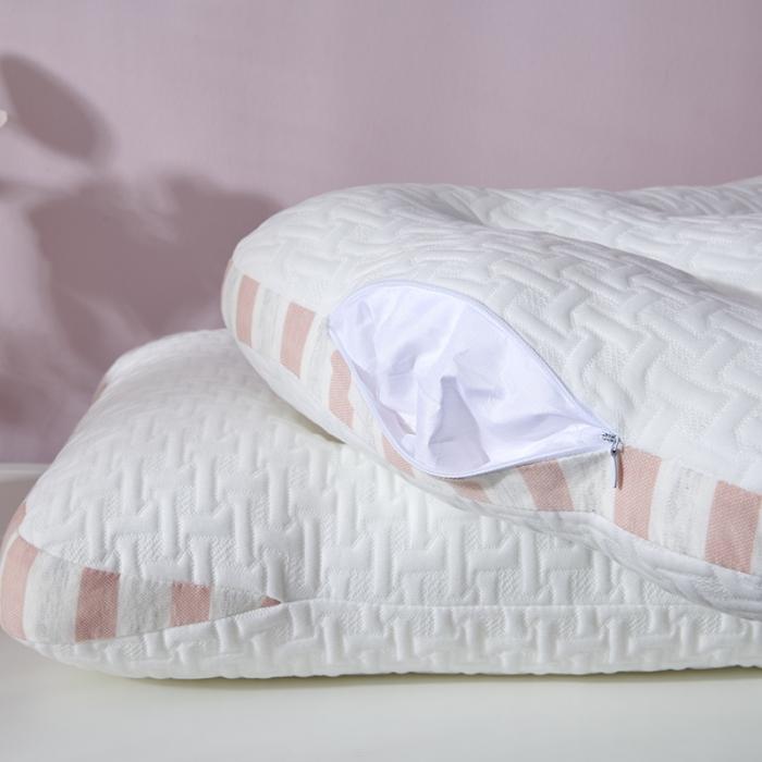 91家纺网 家纺一手货源 找家纺 枕芯 新款spa针织棉按摩枕 护颈低枕枕头