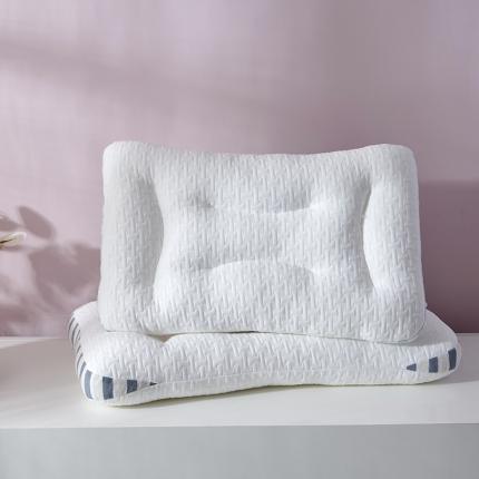 枕芯 新款spa针织棉按摩枕 护颈低枕枕头