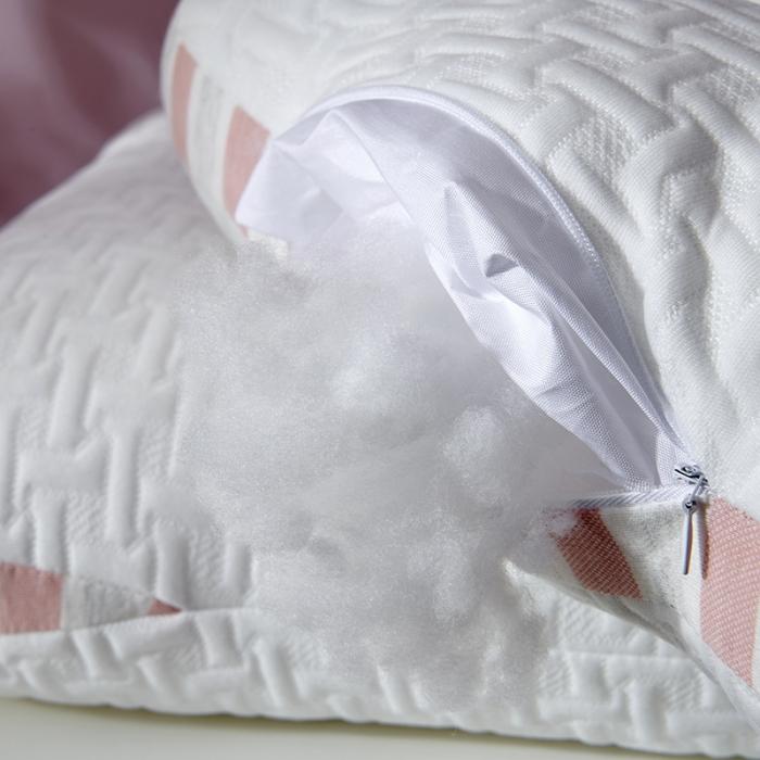 91家纺网 家纺一手货源 找家纺 枕芯 新款spa针织棉按摩枕 护颈低枕枕头