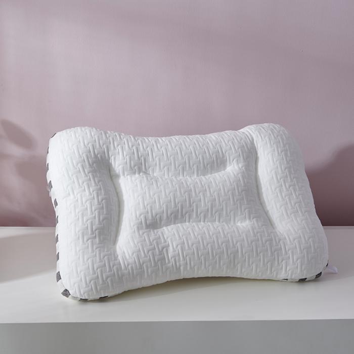 91家纺网 家纺一手货源 找家纺 枕芯 新款spa针织棉按摩枕 护颈低枕枕头