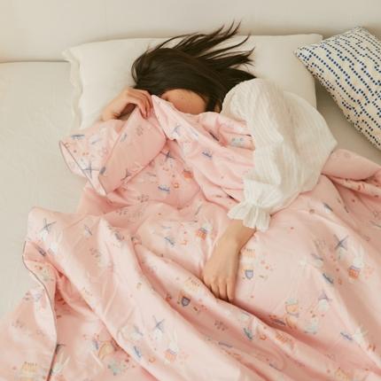 91家纺网 家纺一手货源 找家纺 （总）丽笙 2021新款60SA类长绒棉驱蚊儿童夏被