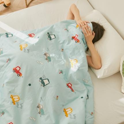 91家纺网 家纺一手货源 找家纺 丽笙 2021新款60SA类长绒棉驱蚊儿童夏被 城市交通