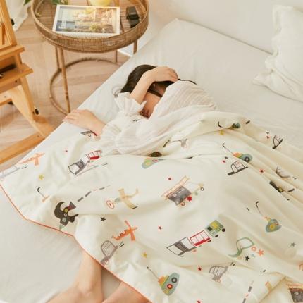 91家纺网 家纺一手货源 找家纺 丽笙2021新款60SA类长绒棉驱蚊儿童夏被 海陆空总动员米