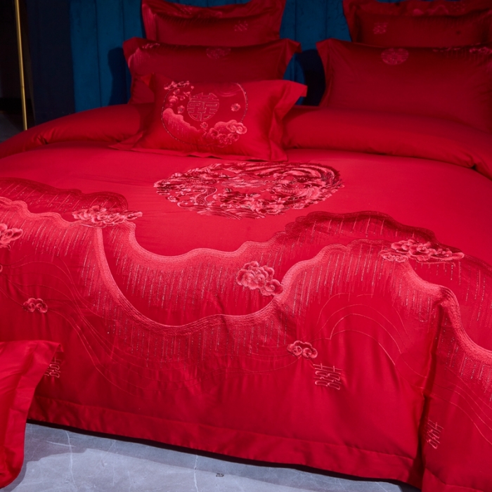 91家纺网 家纺一手货源 找家纺 (总) 高大尚 2021新款60支长绒棉婚庆多件套