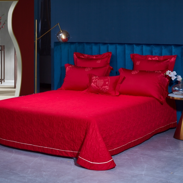 91家纺网 家纺一手货源 找家纺 (总) 高大尚 2021新款60支长绒棉婚庆多件套