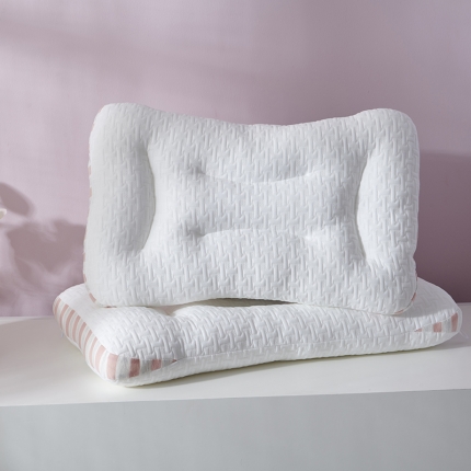 91家纺网 家纺一手货源 找家纺 枕芯 新款spa针织棉按摩枕 护颈低枕枕头