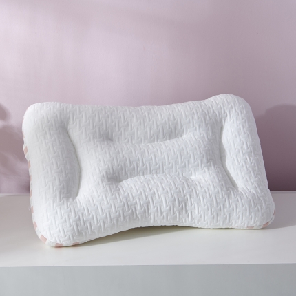 91家纺网 家纺一手货源 找家纺 枕芯 新款spa针织棉按摩枕 护颈低枕枕头