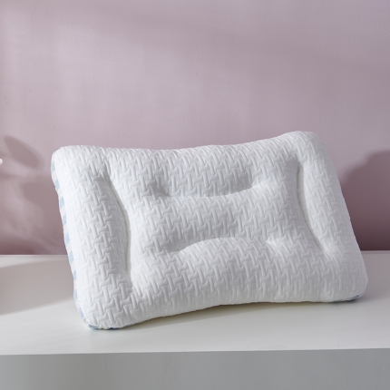 91家纺网 家纺一手货源 找家纺 枕芯 新款spa针织棉按摩枕 护颈低枕枕头
