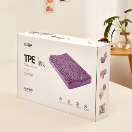 91家纺网 家纺一手货源 找家纺 TPE果胶减压枕 黑科技零压力硅胶枕TPE无压力护颈枕 TPE果胶枕