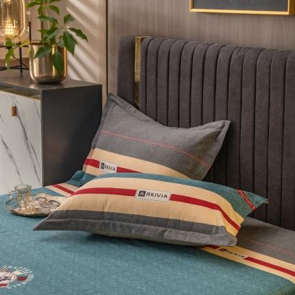 91家纺网 家纺一手货源 找家纺 （总）凯磊 2021新款.加厚磨毛单枕套一对