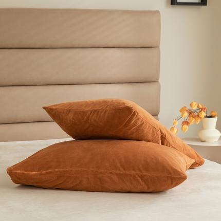 91家纺网 家纺一手货源 找家纺 （总）寐眠2021新款天鹅绒枕套48*74cm一对