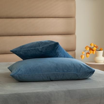 91家纺网 家纺一手货源 找家纺 （总）寐眠2021新款天鹅绒枕套48*74cm一对