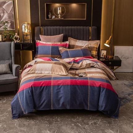 91家纺网 家纺一手货源 找家纺 凯磊 2021新款.加厚磨毛四件套 一见倾心