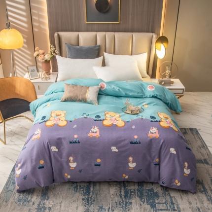 91家纺网 家纺一手货源 找家纺 凯磊 2021新款.加厚磨毛单被套 宝贝天使