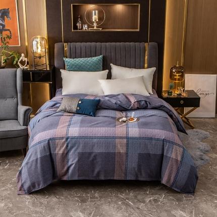 91家纺网 家纺一手货源 找家纺 凯磊 2021新款.加厚磨毛单被套 布拉格