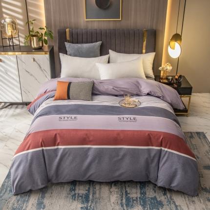 91家纺网 家纺一手货源 找家纺 凯磊 2021新款.加厚磨毛单被套 都市青年