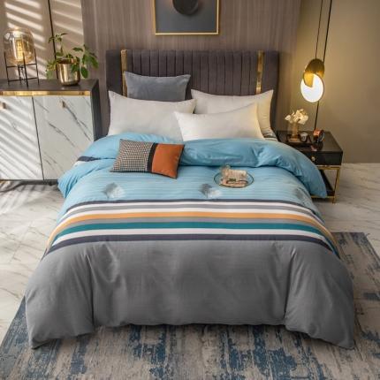 91家纺网 家纺一手货源 找家纺 凯磊 2021新款.加厚磨毛单被套 岁月静好