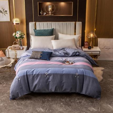 91家纺网 家纺一手货源 找家纺 凯磊 2021新款.加厚磨毛单被套 温婉瞬间