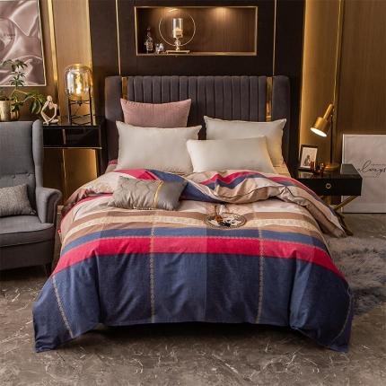 91家纺网 家纺一手货源 找家纺 凯磊 2021新款.加厚磨毛单被套 一见倾心