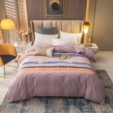 91家纺网 家纺一手货源 找家纺 凯磊 2021新款.加厚磨毛单被套 真爱永恒