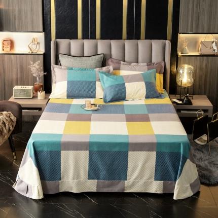 91家纺网 家纺一手货源 找家纺 凯磊 2021新款.加厚磨毛单床单魔方城