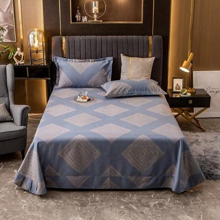 91家纺网 家纺一手货源 找家纺 凯磊 2021新款.加厚磨毛单床单秋凉若水