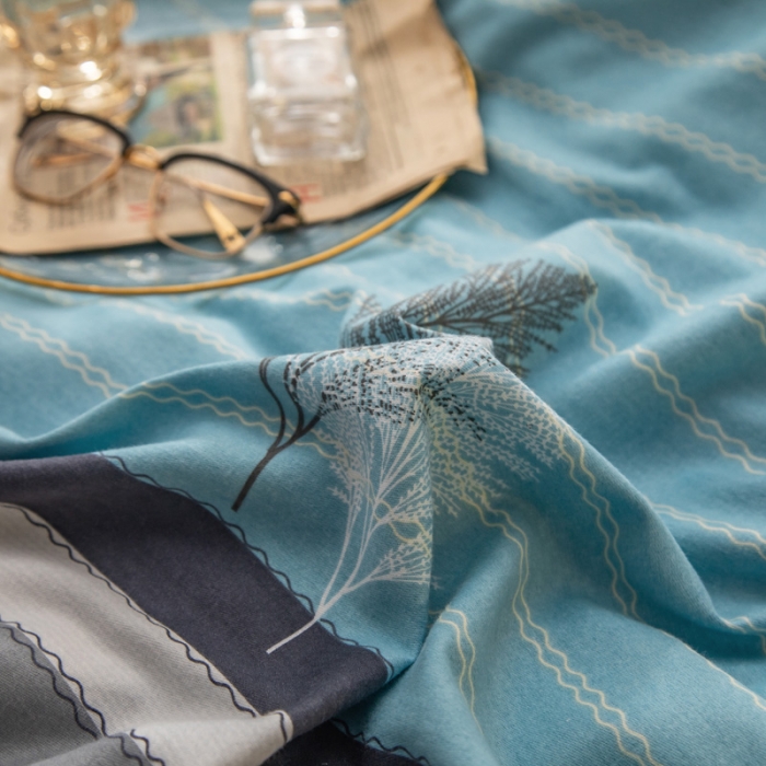 91家纺网 家纺一手货源 找家纺 凯磊 2021新款.加厚磨毛单床单岁月静好