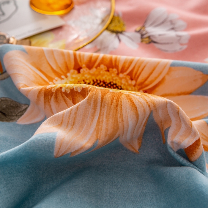 91家纺网 家纺一手货源 找家纺 凯磊 2021新款.加厚磨毛单床单向阳花开