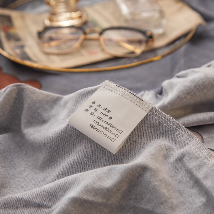 91家纺网 家纺一手货源 找家纺 凯磊 2021新款.加厚磨毛单床单小熊吉米