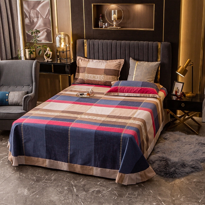 91家纺网 家纺一手货源 找家纺 凯磊 2021新款.加厚磨毛单床单一见倾心