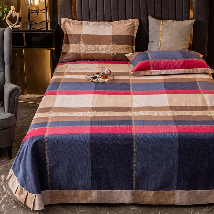 91家纺网 家纺一手货源 找家纺 凯磊 2021新款.加厚磨毛单床单一见倾心