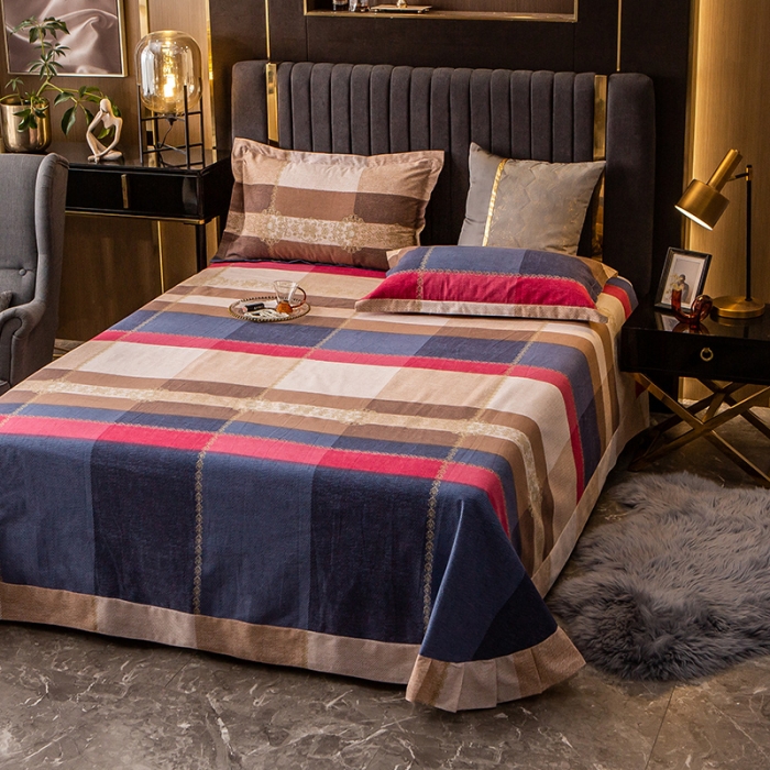 91家纺网 家纺一手货源 找家纺 凯磊 2021新款.加厚磨毛单床单一见倾心