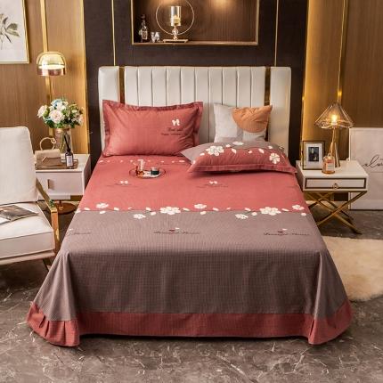 91家纺网 家纺一手货源 找家纺 凯磊 2021新款.加厚磨毛单床单一抹清香