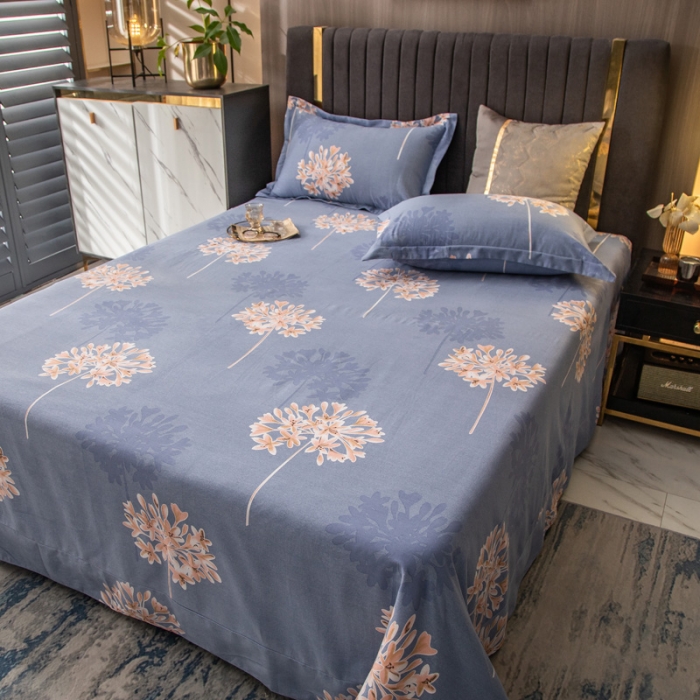 91家纺网 家纺一手货源 找家纺 凯磊 2021新款.加厚磨毛单床单约会春天