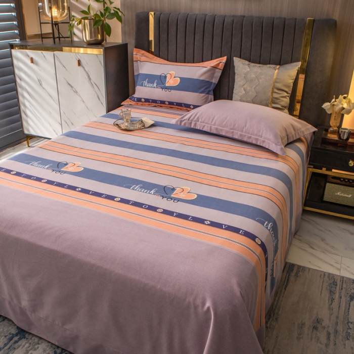 91家纺网 家纺一手货源 找家纺 凯磊 2021新款.加厚磨毛单床单真爱永恒