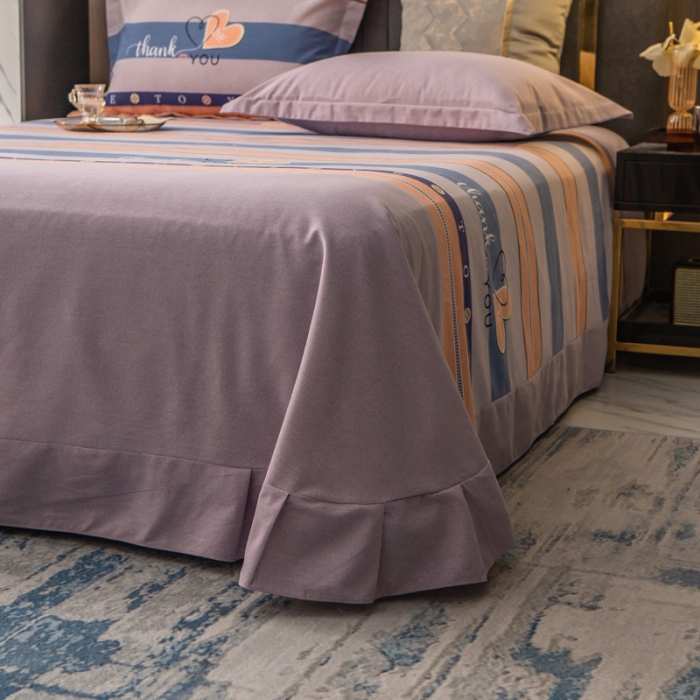 91家纺网 家纺一手货源 找家纺 凯磊 2021新款.加厚磨毛单床单真爱永恒