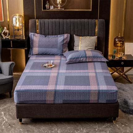 91家纺网 家纺一手货源 找家纺 凯磊 2021新款.加厚磨毛单床笠布拉格