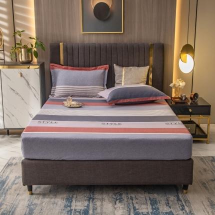 91家纺网 家纺一手货源 找家纺 凯磊 2021新款.加厚磨毛单床笠都市青年