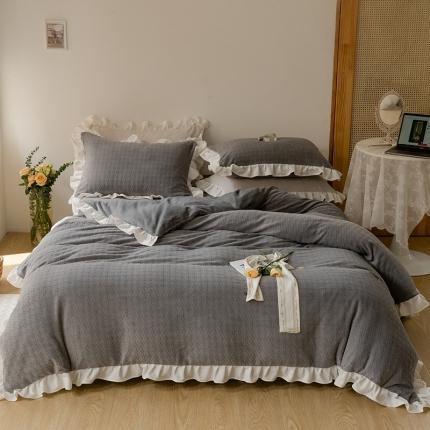 91家纺网 家纺一手货源 找家纺 （总）FORTWO 2022新款230克全消光牛奶绒四件套