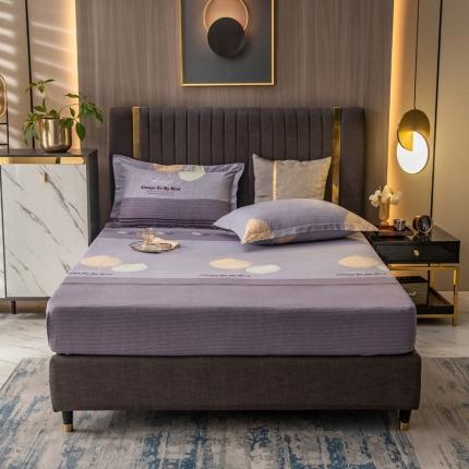 91家纺网 家纺一手货源 找家纺 凯磊 2021新款.加厚磨毛单床笠漫步时光