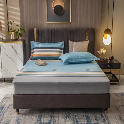 91家纺网 家纺一手货源 找家纺 凯磊 2021新款.加厚磨毛单床笠岁月静好