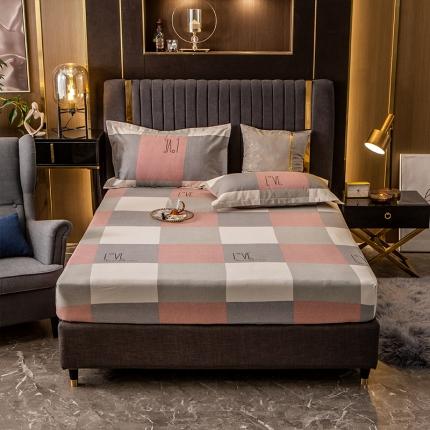 91家纺网 家纺一手货源 找家纺 凯磊 2021新款.加厚磨毛单床笠向往