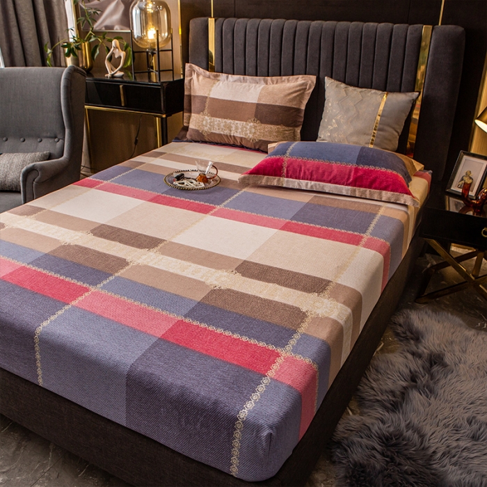 91家纺网 家纺一手货源 找家纺 凯磊 2021新款.加厚磨毛单床笠一见倾心